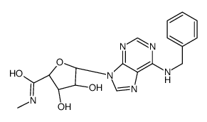 5'-(N-methylcarboxamido)-N(6)-benzyladenosine Structure