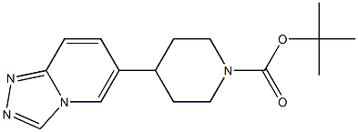 4-[1,2,4]Triazolo[4,3-a]pyridin-6-yl-piperidine-1-carboxylic acid tert-butyl ester Structure