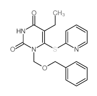 1-Benzyloxymethyl-5-ethyl-6-(2-pyridylthio)uracil picture