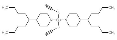 Copper,bis[4-(1-butylpentyl)pyridine]bis(thiocyanato-S)- (9CI)结构式