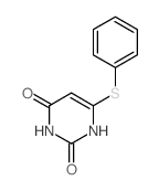 2,4(1H,3H)-Pyrimidinedione,6-(phenylthio)- Structure