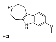 8-methoxy-1,2,3,4,5,6-hexahydroazepino[4,5-b]indol-6-ium,chloride Structure