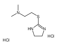 2-(4,5-dihydro-1H-imidazol-1-ium-2-ylsulfanyl)ethyl-dimethylazanium,dichloride Structure