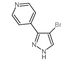 4-(4-Bromo-1H-pyrazol-3-yl)pyridine Structure