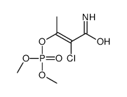 [(Z)-4-amino-3-chloro-4-oxobut-2-en-2-yl] dimethyl phosphate结构式