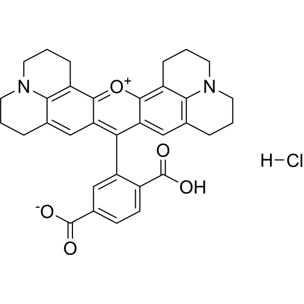 6-ROX hydrochloride Structure