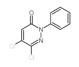 3(2H)-Pyridazinone,5,6-dichloro-2-phenyl- Structure