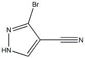 5-溴-1H-吡唑-4-甲腈结构式
