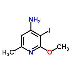 3-Iodo-2-methoxy-6-methyl-4-pyridinamine结构式