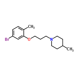 1-[3-(5-Bromo-2-methylphenoxy)propyl]-4-methylpiperidine结构式