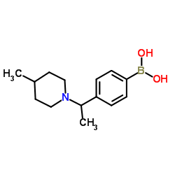 (4-(1-(4-Methylpiperidin-1-yl)ethyl)phenyl)boronic acid hydrochloride图片