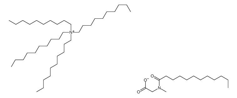 2-[dodecanoyl(methyl)amino]acetate,tetrakis-decylazanium结构式