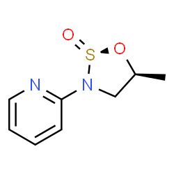 Pyridine, 2-(5-methyl-2-oxido-1,2,3-oxathiazolidin-3-yl)-, (2S-cis)- (9CI)结构式