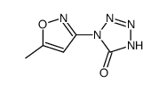 5H-Tetrazol-5-one,1,2-dihydro-1-(5-methyl-3-isoxazolyl)-(9CI)结构式