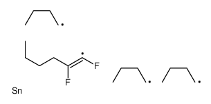 tributyl(1,2-difluorohex-1-enyl)stannane Structure