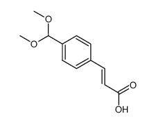(E)-3-(4-dimethoxymethyl-phenyl)-acrylic acid Structure