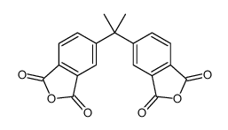 5-[2-(1,3-dioxoisobenzofuran-5-yl)propan-2-yl]isobenzofuran-1,3-dione结构式