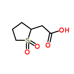 2-(1,1-二氧代四氢噻吩-2-基)乙酸结构式