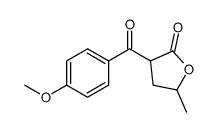 3-(4-methoxybenzoyl)-5-methyloxolan-2-one结构式