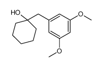 1-[(3,5-dimethoxyphenyl)methyl]cyclohexan-1-ol结构式