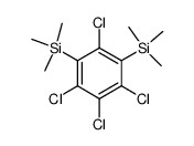 1.3-Bis-(trimethylsilyl)-tetrachlorbenzol Structure