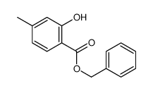 benzyl 2-hydroxy-4-methylbenzoate结构式