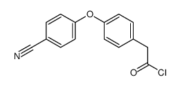 2-[4-(4-cyanophenoxy)phenyl]acetyl chloride Structure