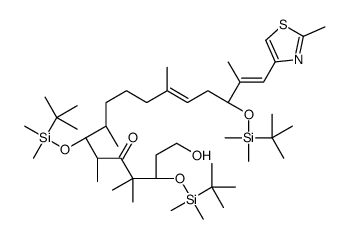 (3S,7S,8S,12Z,15S,16E)-3,7,15-tris[[tert-butyl(dimethyl)silyl]oxy]-1-hydroxy-4,4,6,8,12,16-hexamethyl-17-(2-methyl-1,3-thiazol-4-yl)heptadeca-12,16-dien-5-one Structure