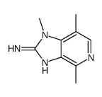 2-AMINO-1,4,7-TRIMETHYLIMIDAZO(4,5-C)PYRIDINE结构式