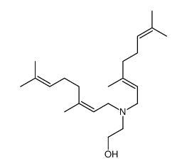 2-[bis[(2E)-3,7-dimethylocta-2,6-dienyl]amino]ethanol结构式
