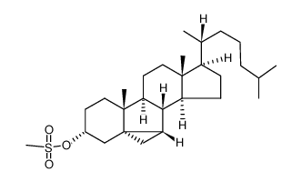 3α-Methansulfonyloxy-5,7β-cyclo-5β-cholestan Structure