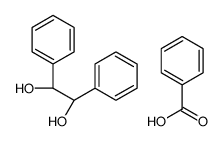 benzoic acid,(1R,2S)-1,2-diphenylethane-1,2-diol Structure