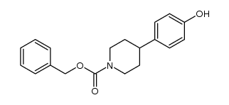 1-benzyloxycarbonyl-4-(4-hydroxyphenyl)piperidine结构式