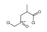 chloromethyl-(3-chloro-2-methyl-3-oxopropyl)-oxophosphanium Structure