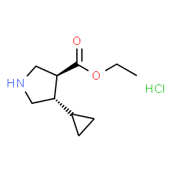 反式-4-环丙基吡咯烷-3-羧酸乙酯盐酸盐图片