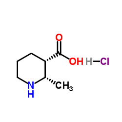 (2S,3S)-2-Methyl-3-piperidinecarboxylic acid hydrochloride (1:1) Structure