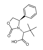 (R)-3,3-dimethyl-2-((R)-2-oxo-4-phenyloxazolidin-3-yl)butanoic acid Structure
