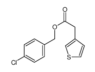 (4-chlorophenyl)methyl 2-thiophen-3-ylacetate结构式