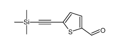 5-(2-trimethylsilylethynyl)thiophene-2-carbaldehyde structure