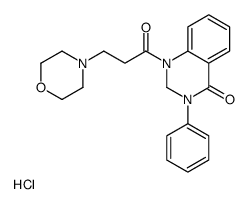 1-(3-morpholin-4-ylpropanoyl)-3-phenyl-2H-quinazolin-4-one,hydrochloride结构式