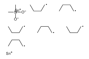 dimethyl-bis(tributylstannyloxy)silane Structure