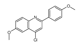 4-chloro-6-methoxy-2-(4-methoxyphenyl)quinoline结构式