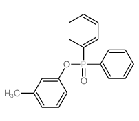 Phosphinic acid,P,P-diphenyl-, 3-methylphenyl ester结构式