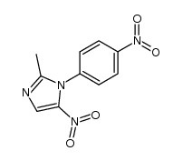 1-(p-nitrophenyl)-2-methyl-5-nitroimidazole Structure
