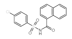 1-Naphthalenecarboxamide,N-[(4-chlorophenyl)sulfonyl]- Structure