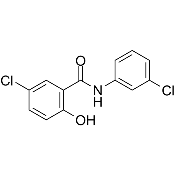 Benzamide,5-chloro-N-(3-chlorophenyl)-2-hydroxy- structure