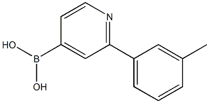 2-(3-Tolyl)pyridine-4-boronic acid结构式