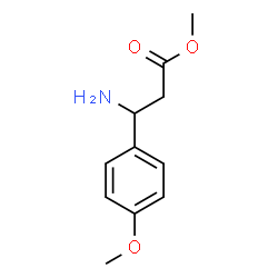 Methyl 3-amino-3-(4-methoxyphenyl)propanoate结构式