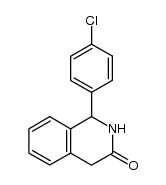 1-(4-chlorophenyl)-1,2,3,4-tetrahydroisoquinolin-3-one Structure