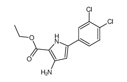 ethyl 3-amino-5-(3,4-dichlorophenyl)-1H-pyrrole-2-carboxylate结构式